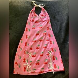Tunnel vision sample cherry dress